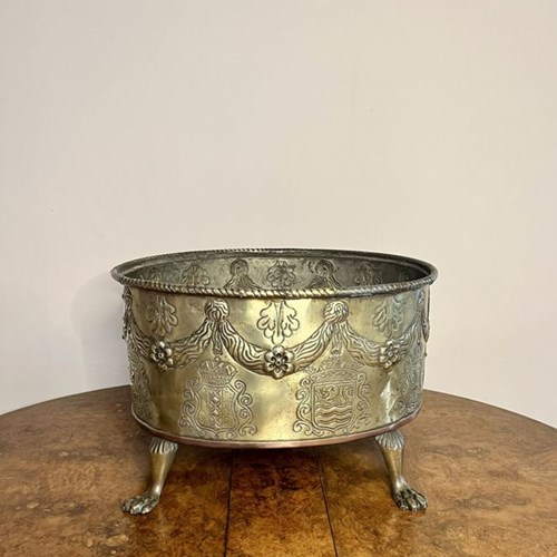 Fantastic Quality Brass Antique Victorian Dutch Coal Bucket 