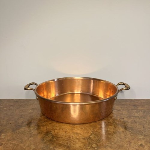 Large Quality Antique George III Copper Pan