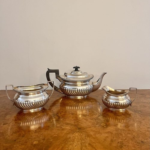 Wonderful Quality Antique Edwardian Three Piece Tea Set