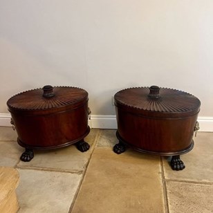 Unusual Rare Pair Of Antique George...