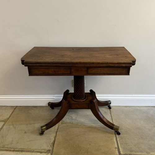 Fine Quality Antique Regency Mahogany Tea Table