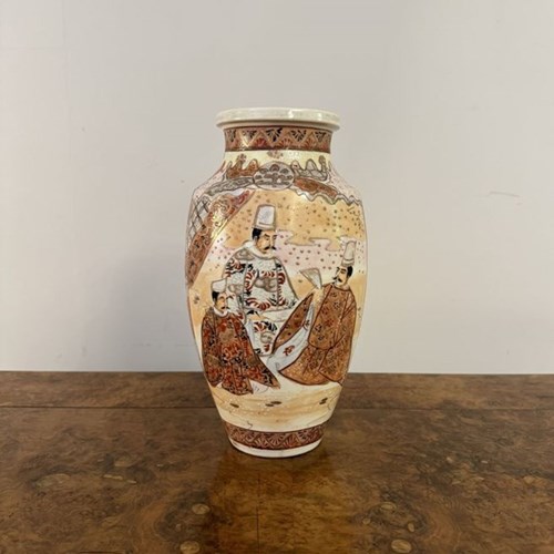 Quality Large Antique Japanese Satsuma Vase