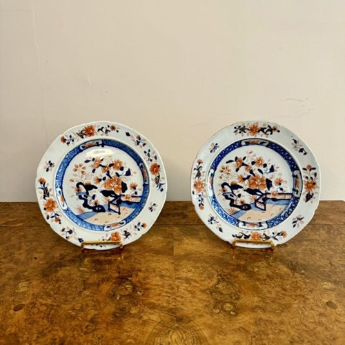 Quality Pair Of Antique 18Th Century Chinese Plates 