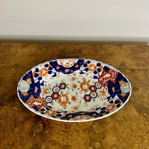 Wonderful Antique Japanese Imari Oval Shaped Dish