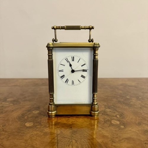 Fantastic Quality Antique Victorian Brass Carriage Clock