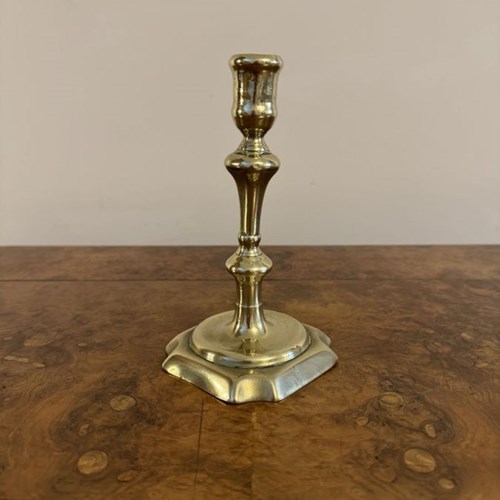 Quality Antique Queen Ann Brass Candlestick