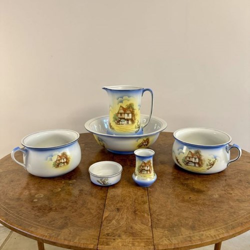 Beautiful Quality Antique Edwardian Bathroom Set