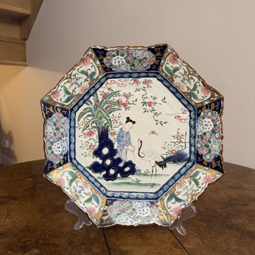 Fine Quality Antique Japanese Imari Octagonal Plate 