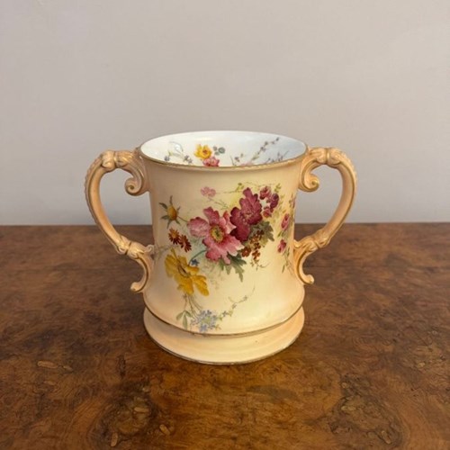 Unusual Antique Royal Worcester Loving Cup