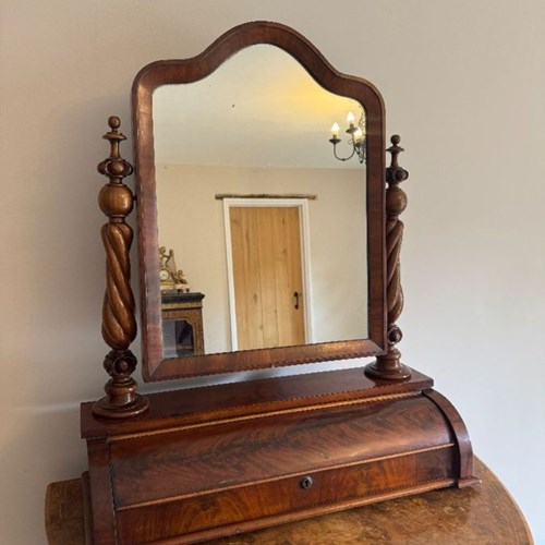 Fantastic Quality Antique Victorian Large Mahogany Swing Mirror