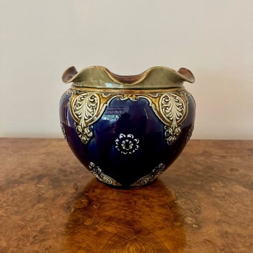 Wonderful Antique Victorian Quality Doulton Lambeth Jardiniere