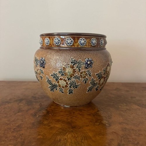 Fine Quality Antique Doulton Lambeth Jardiniere 