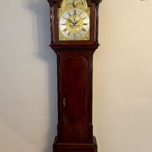 Fantastic Quality Antique George III Mahogany Eight Day Long Case Clock 