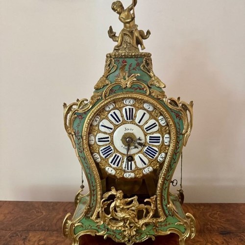Fine Quality Antique 19Th Century French Ormolu Mantle Clock 