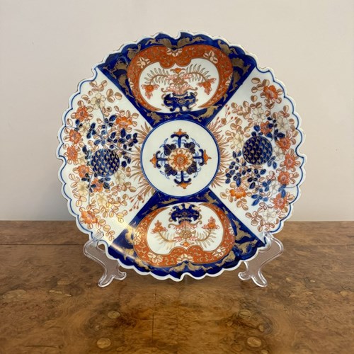 Unusual Antique Japanese Imari Plate 