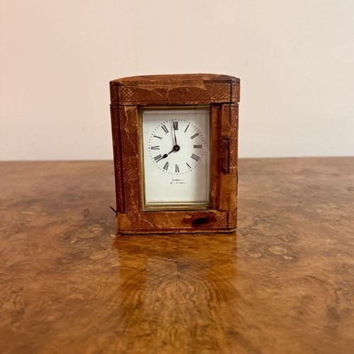 Antique Victorian Quality Brass Carriage Clock