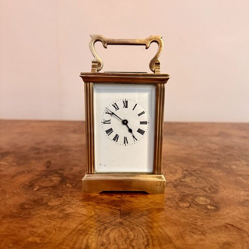 Quality Antique Victorian Brass Carriage Clock
