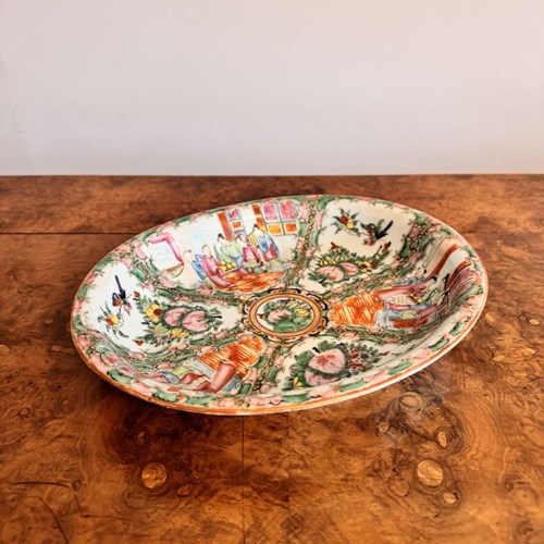 Fine Quality Antique 19Th Century Chinese Canton Large Bowl 