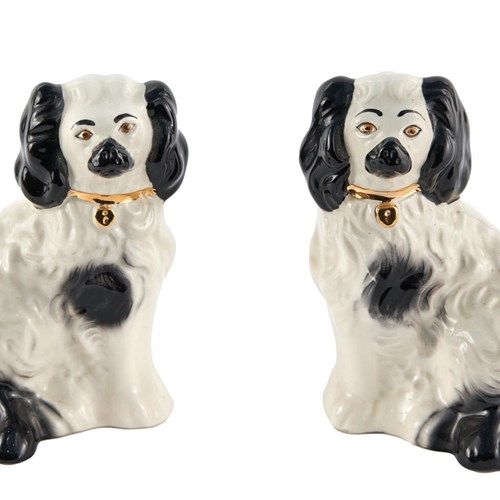 Antique Pair Of Beswick Staffordshire Dogs