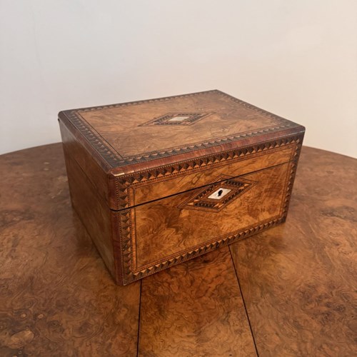 Fantastic Quality Antique Victorian Tunbridge Ware Vanity Box 