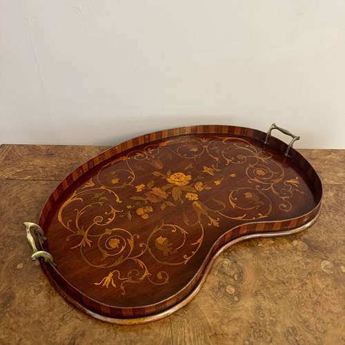 Fantastic Quality Antique Edwardian Marquetry Inlaid Tray