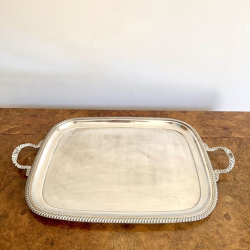 Quality Antique Edwardian Silver Plated Tray