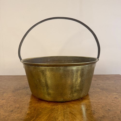 Quality Heavy Antique Victorian Brass Jam Pale
