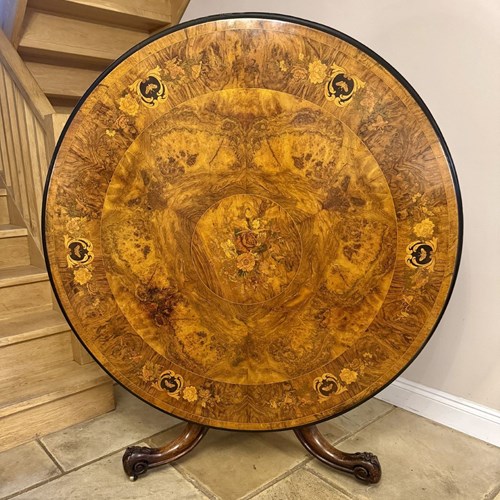 Fantastic Quality Antique Victorian Marquetry Inlaid Centre Table 