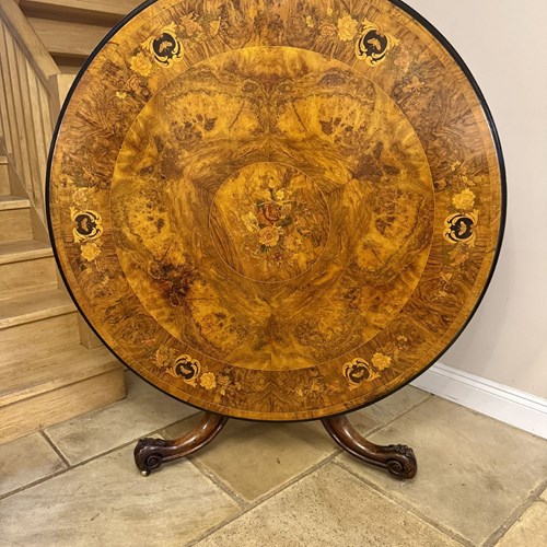 Fantastic Quality Antique Victorian Marquetry Inlaid Centre Table 