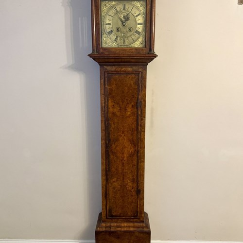 Outstanding Quality Original Henry Massy Burr Walnut Longcase Clock 