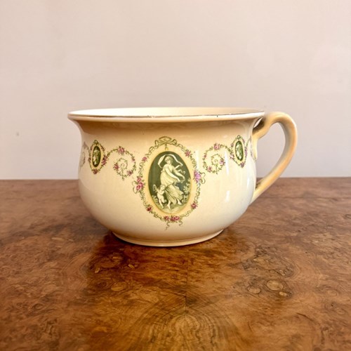 Pretty Antique Ceramic Chamber Pot 