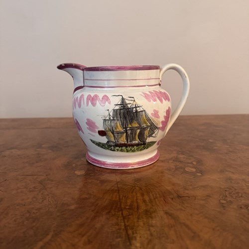 Quality Antique Victorian Sunderland Lustre Jug