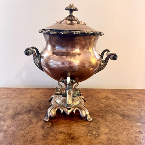 Fantastic Quality Antique Victorian Large Copper Samovar