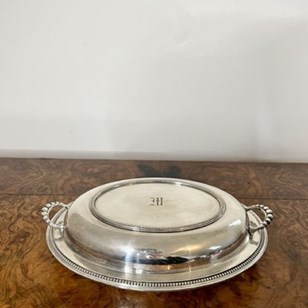 Antique Edwardian Silver Plated Ova...