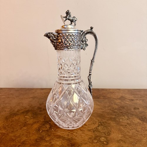 Fantastic Quality Antique Edwardian Silver Plated Claret Jug