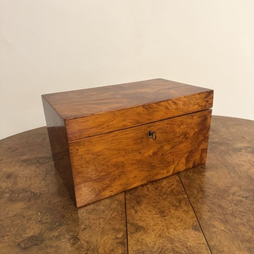 Wonderful Quality Large Antique Regency Walnut Tea Caddy 