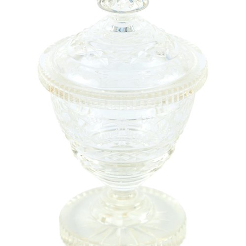 Antique Cut Glass Jar