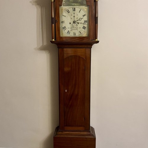 Superb Quality Antique George III Mahogany Arch Dial Longcase Clock 