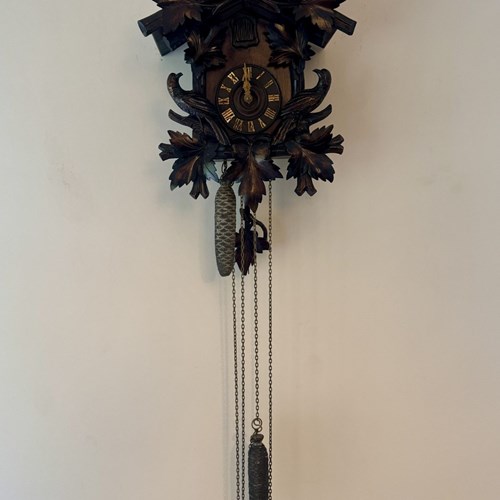 Fine Quality Antique 19Th Century Black Forest Cuckoo Clock 