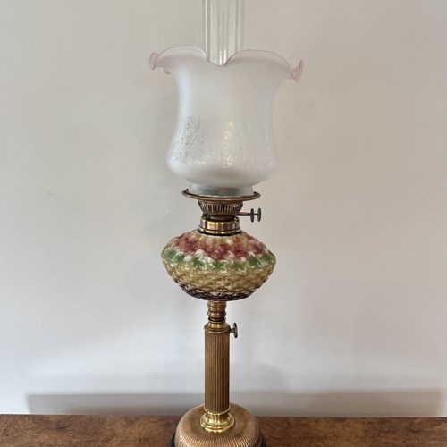 Stunning Quality Antique Victorian Telescopic Oil Lamp 