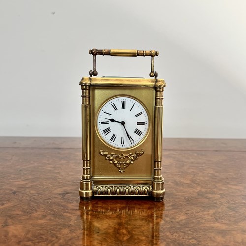 Fantastic Quality Large Antique Victorian Ornate Brass Carriage Clock 