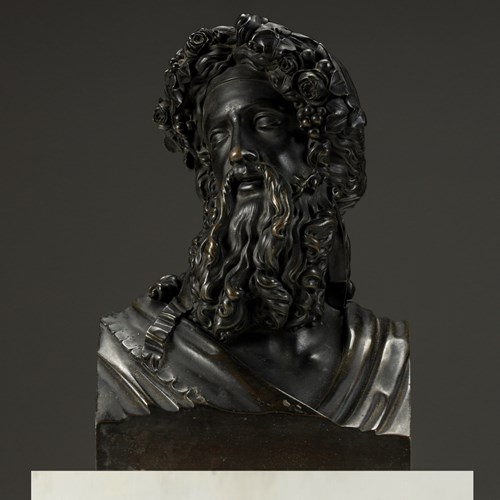 Bronze Bust Of Uranus, C.1850