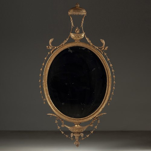 George III Oval Mirror, C.1775