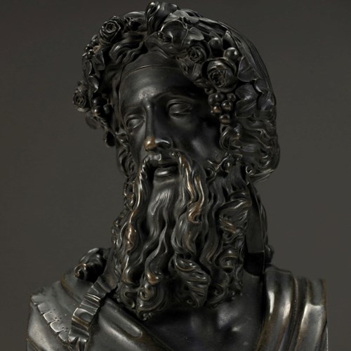 Bronze Bust Of Uranus , C.1850