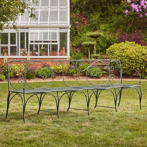 19Th Century Wrought Iron Bench