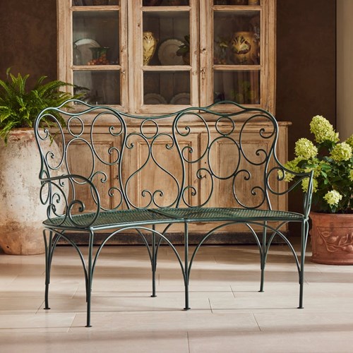 19Th Century Curved Bench