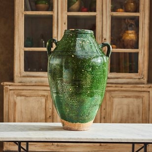 Glazed Olive Oil Urn