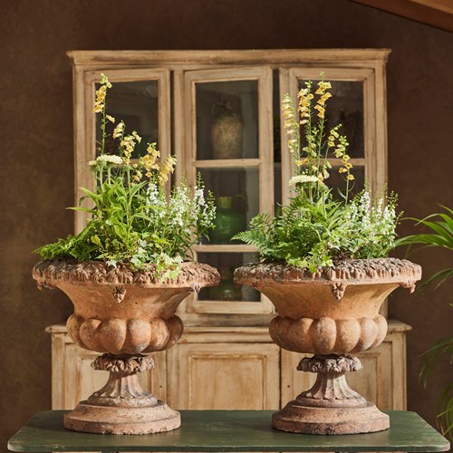 Pair Of Scottish Terracotta Urns