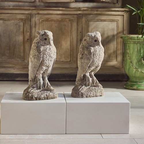 Pair Of Garden Owls