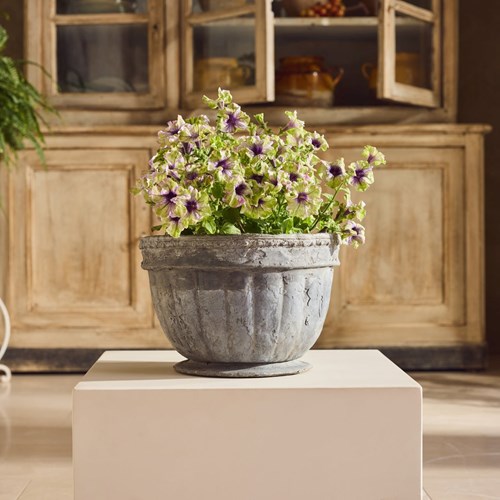 Fluted English Lead Planter